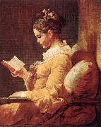 Jean Honore Fragonard A Young Girl Reading oil painting